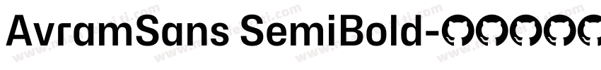 AvramSans SemiBold字体转换
